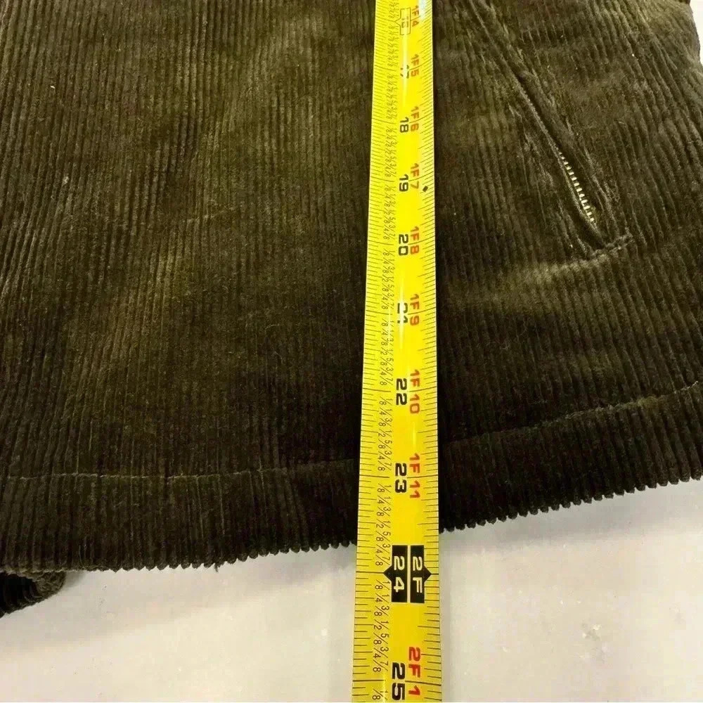 Ralph Lauren Women’s Corduroy Jacket Zip Up, Quilted Lining Olive Green Size XL - Picture 8 of 11